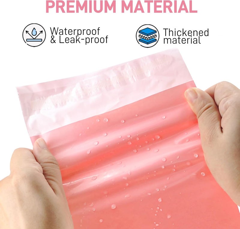 FARVIGOR Sanitary Napkin Disposal Bags , 100Pcs Women Feminine Hygiene Disposal Bags for Tampons and Pads, Personal Disposal Bag Self-Sealing, Privacy Protection, 9.8x5.9"(Pink) - Image 4
